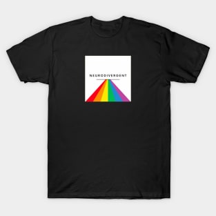 Neurodivergent Rainbow Celebration Design T-Shirt